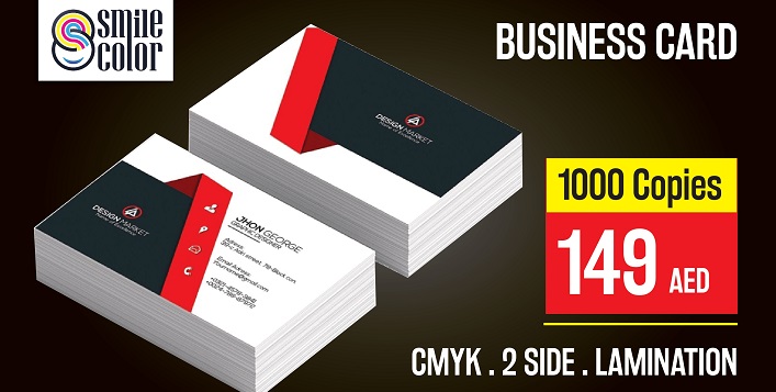 Business Card Printing In Dubai For Aed 79 At Smile Color Design Services