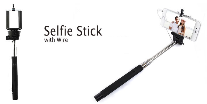 Selfie Stick with Wire