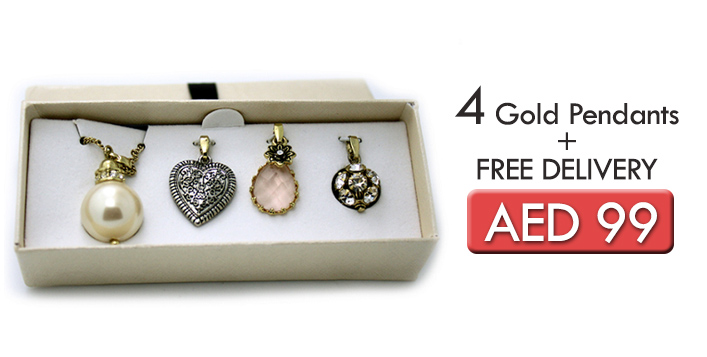 4 Gold Pendants