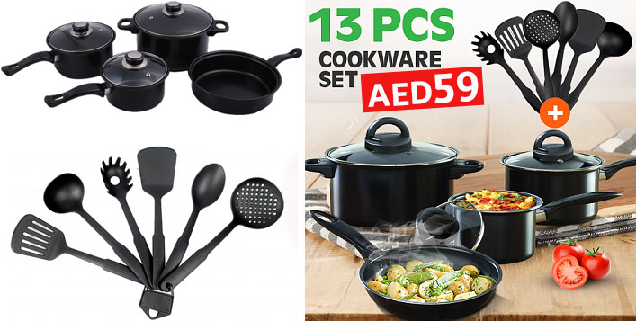 6 piece non stick cookware set