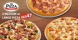 Medium or large pizzas